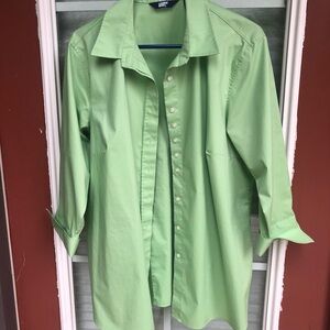 Lands' End Light Green Shirt